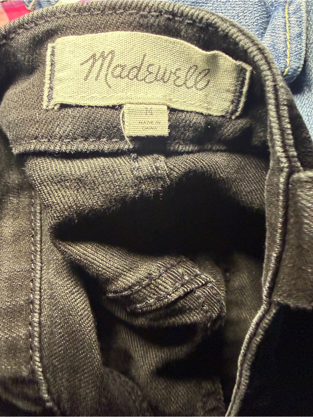 Madewell Cross Back skinny overalls black minimalist boho size medium - Picture 5 of 6